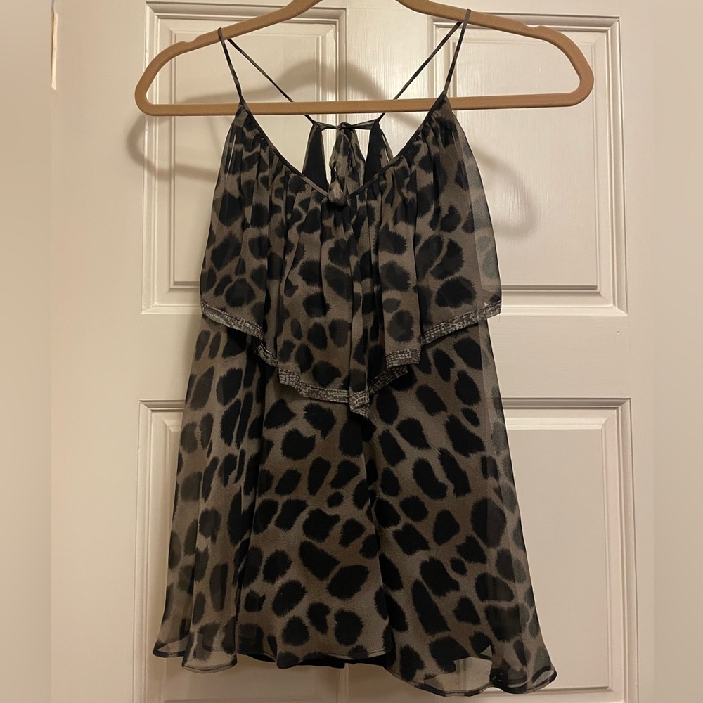 Rebecca Taylor Animal Print Top